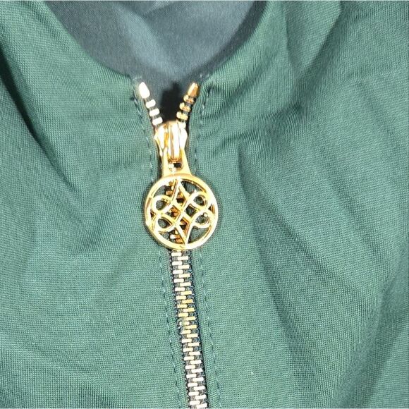 Antonio Melani Meria Ivy Green Knit Dress Churchill Downs Kentucky Derby Sheath - Picture 6 of 8